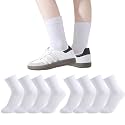 EPEIUS Kids Crew Socks Seamless Cotton Dress Socks for Boys Girls 1-15Y