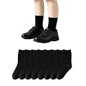 EPEIUS Kids Crew Socks Seamless Cotton Dress Socks for Boys Girls 1-15Y
