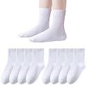EPEIUS Kids Crew Socks Seamless Cotton Dress Socks for Boys Girls 1-15Y