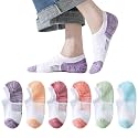 EPEIUS Thick No Show Socks for Women Athletic Ankle Socks Cushioned Running Low Cut Non Slip Footies 3/6 Pairs