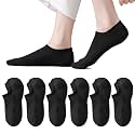 EPEIUS Thick No Show Socks for Women Athletic Ankle Socks Cushioned Running Low Cut Non Slip Footies 3/6 Pairs