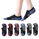 EPEIUS Thick No Show Socks for Women Athletic Ankle Socks Cushioned Running Low Cut Non Slip Footies 3/6 Pairs