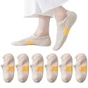 EPEIUS Thick No Show Socks for Women Athletic Ankle Socks Cushioned Running Low Cut Non Slip Footies 3/6 Pairs