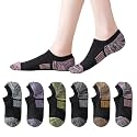 EPEIUS Thick No Show Socks for Women Athletic Ankle Socks Cushioned Running Low Cut Non Slip Footies 3/6 Pairs