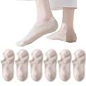 EPEIUS Thick No Show Socks for Women Athletic Ankle Socks Cushioned Running Low Cut Non Slip Footies 3/6 Pairs