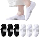EPEIUS Thick No Show Socks for Women Athletic Ankle Socks Cushioned Running Low Cut Non Slip Footies 3/6 Pairs