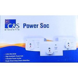 epic - camps dboxx 25 amp mcb protected socket modular ac box  enclosure and heavy duty isi plug top for 1 amp 15 ton ac white 25 amp
