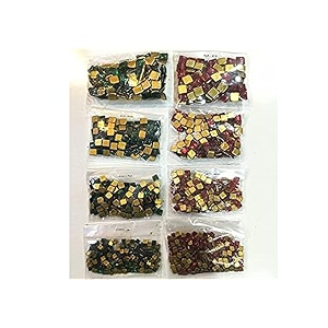 epic vault tanjore painting kundan stones set 3mm-6mm multicolor-100 stones per size and colour in a pack