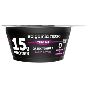 epigamia turbo 15g protein yogurt mixed berries - 140g