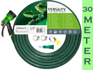 episkey e_30m_100gun heavy duty expandable-flexible double latex core hose pipe  7 pattern spray gun hose pipe