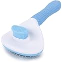 Episkey Pets Self Cleaning Slicker Brush, Pet Massaging Tool, Grooming Brush for Dogs & Cats Cleaning Slicker Brushes for Pet Massage-Self Cleaning Removes Tangled Hair (PGB Blue)