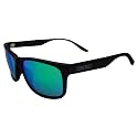 Epoch Eyewear Delta Golf Sport Riding Sunglasses Black Frame Green Mirror Lenses