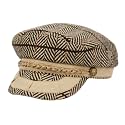 Epoch hats Men's Greek Fisherman Sailor Fiddler Winter Wool Driver Hat Flat Cap (Small-Medium, CD5034BROWN)