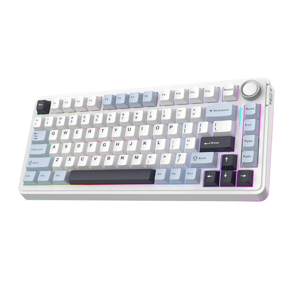 EPOMAKER EA75 75% RGB Gaming Mechanical Keyboard, 2.4GHz /Type-C /BT ...