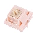EPOMAKER Silent Mechanical Keyboard Switches Set - 35 Pieces Factory Pre-Lubed, 5-Pin Linear/Tactile Switches for Custom Mechanical Keyboards (Nude Rosa(Linear Silent))