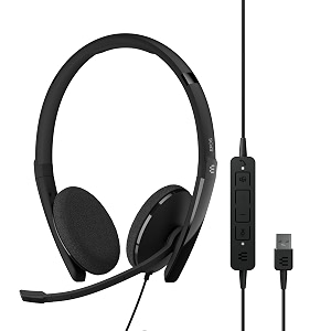 epos i sennheiser adapt 160t usb iiheadseton earblack