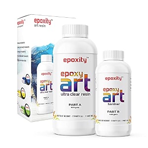 crystal clear uv-resistant epoxy resin 300 gms long-lasting smooth finish non-toxic easy to use with self-leveling suitable for jewellery and keychain making