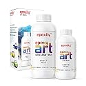 Crystal Clear UV-Resistant epoxy resin Art Kit, Long-Lasting, Smooth Finish, Non-Toxic, Easy to Use with Self-Leveling, Suitable for jewellery and keychain making, (6.0 Kg)