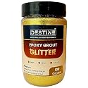 DESTINE® EPOXY Grout Glitter (Gold, Silver, Copper) (MINI Packs: 50 Gm, 100 Gm, 250 Gm), Glitter for Epoxy Grout, Jewels for Tile & Stone Joint, Sparkle for Tile & Stone Joint (100 Grams, Gold)