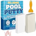 Epoxy Putty, 17.6 oz. Pool Putty, Underwater or Above Fast Repair, Fix Leaks, Cracks, Filling, Sculpting, 2 Part Pool Epoxy Putty for Tile, Concrete, Fiberglass, Cement and Other Surfaces (White)