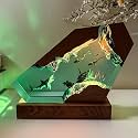 Epoxy Shark Ocean Resin Lamp, Handmade Resin Night Light with USB Port