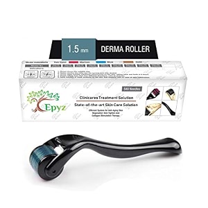 epyz transparant derma roller with 540 titanium alloy needles 025mm blue
