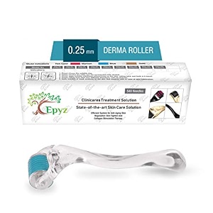 epyz transparant derma roller with 540 titanium alloy needles 025mm blue