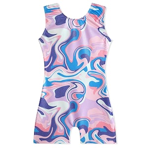 eqsjiu gymnastics leotards for girls kids rainbow mosaic mermaid butterfly stars leopard galaxy tie dye cosmos leopard