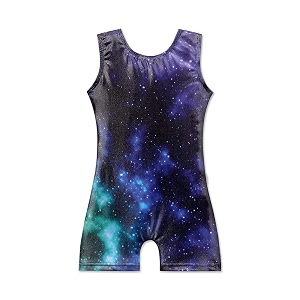 eqsjiu gymnastics leotards for girls kids rainbow mosaic mermaid butterfly stars leopard galaxy tie dye cosmos leopard