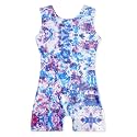 EQSJIU Gymnastics Leotards for Girls Kids Rainbow Mosaic Mermaid Butterfly Stars Leopard Galaxy Tie Dye Cosmos Leopard