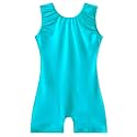 EQSJIU Gymnastics Leotards for Girls Kids Rainbow Mosaic Mermaid Butterfly Stars Leopard Galaxy Tie Dye Cosmos Leopard