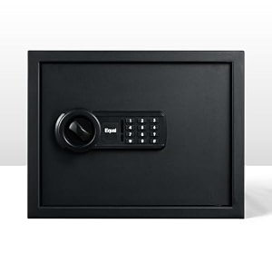 equal 48l securelite safe locker for home  digital pin code  emergency key  10-gauge steel door  3 year warranty  48 litre - matte black