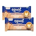 Equal Coffee Wafers Bar (Sugar-Free) | Pack of 2 (60g each) | 0% Added Sugar &amp; 100% Taste | Flavoured Wafers | Crispy Creamy Wafers | Crunch Anytime Anywhere