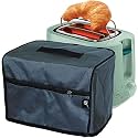 Pop Up Toaster Cover Toast Small Cloth Cotton 2 Slice (Only Cover) (Small 2 Slice, Gray)