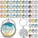 Equsion 100 Pcs Christian Keychain Bulk Mini Bible Keychains, Classic