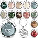 Equsion 36 Pcs Christian Keychain Bulk Mini Bible Keychains, Xmas