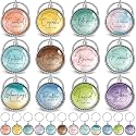 Equsion 36 Pcs Christian Keychain Bulk Mini Bible Keychains, Classic