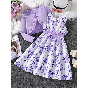 ER Life Style Girls Floral Printed Frocks