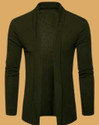 ERAGON FASHION Men Full Sleeve Green Shrug
