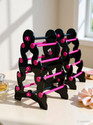 Eramasher Stoneware Pink-4 Step Plastic Bangle Stand for Women | Dressing Table Jewellery Organizer Jewellery Organizer