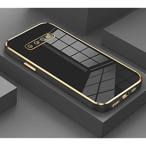 for samsung galaxy s10 plus luxury 6d plating soft casing silicone square frame gold phone case for samsung galaxy s10 plus black