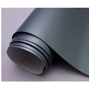 erato self adhesive vinyl wrap sheet film car sticker waterproof car styling wrapair release bubble free film 2 ft x 200 in metal gun grey