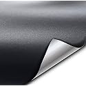 ERATO™ Self Adhesive Vinyl Wrap Sheet Film Car Sticker Waterproof Car Styling Wrap,Air Release Bubble Free Film (2 Ft x 200 in, Metallic Black Charcaol)