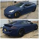 ERATO™ Self Adhesive Vinyl Wrap Sheet Film Car Sticker WaterProof Car Styling Wrap,Air Release Bubble Free Film (2 Ft x 36 in, Metallic Blue Mat)