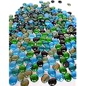 Ercole® Decorative Glossy Finish Glass Stones for Indoor &amp; Outdoor Decoration (Multi Colour, 10 Kg)
