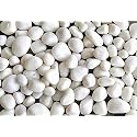Ercole® Decorative Large Size Polished Marble Stone Pebbles for Plant Pots Vase Fillers Aquarium Home Decor Garden Decoration (Snow White, Dia: 25-35mm, 2 Kg)