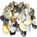 Ercole® Decorative Pebbles for Home Decor (Flat Multicolor, 4)