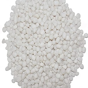 ercole decorative small size polished marble stone pebbles for plant pots vase fillers aquarium home decor garden decoration snow white dia 07-15mm 1 kg