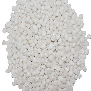 ercole decorative small size polished marble stone pebbles for plant pots vase fillers aquarium home decor garden decoration snow white dia 07-15mm 4 kg