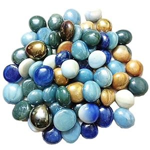 ercole decorative super glossy amp shiny round glass stone pebbles kancha gravels stone for aquarium table vase pant pots fountain amp home decor 2 kg multicolor